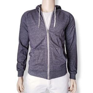 BDG Dark Gray Zip-Up Hoodie Sweater